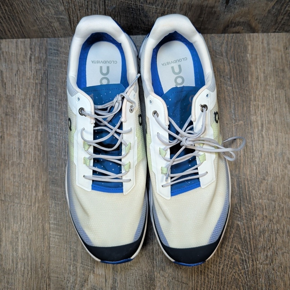 On Cloud Mens Size 12 Frost Ink Cloudvista Trail Hiking Sneakers Athleisure - Picture 5 of 13